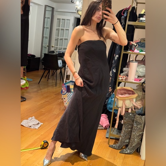 BNWT olivaceous Elegant Black Strapless Dress - Picture 2 of 7